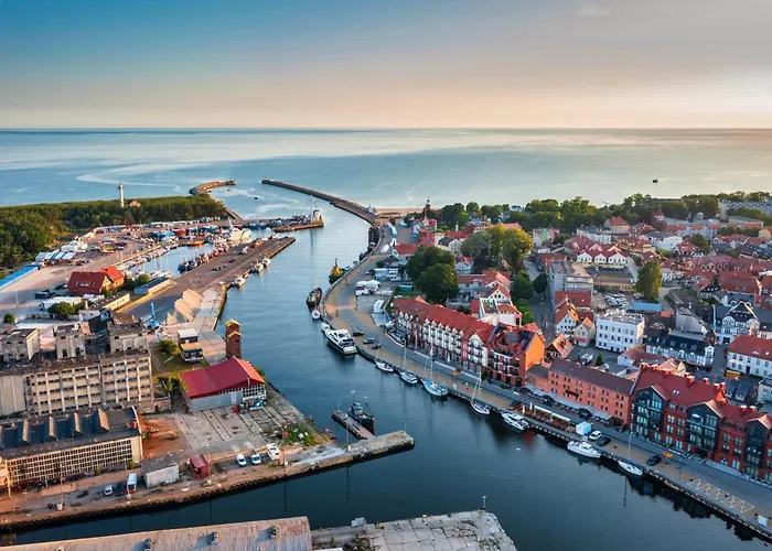 Baltyckie - Bulwar Portowy - Widok Na Port, Centrum, Najlepsza Lokalizacja W Ustce Lejlighedshotel 3*